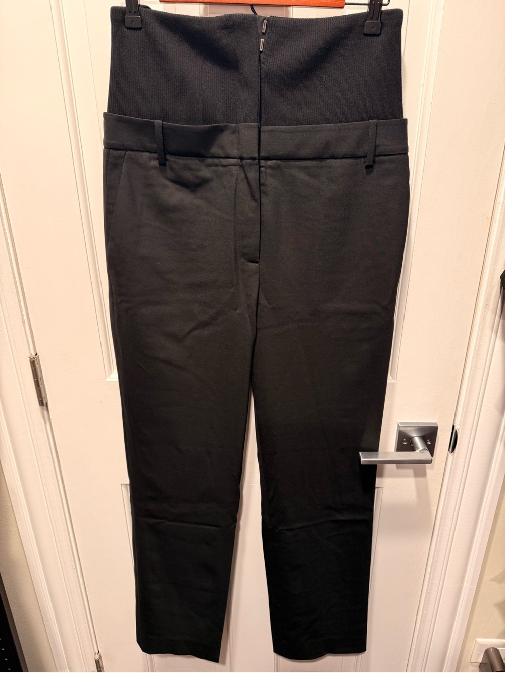 Tibi Black High Waist Pants